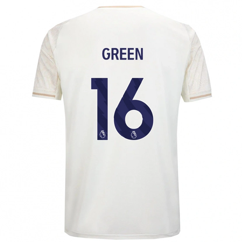 Danxen Niño Camiseta Mollie Green #16 Blanco Roto Negro 2ª Equipación 2025/26 La Camisa México
