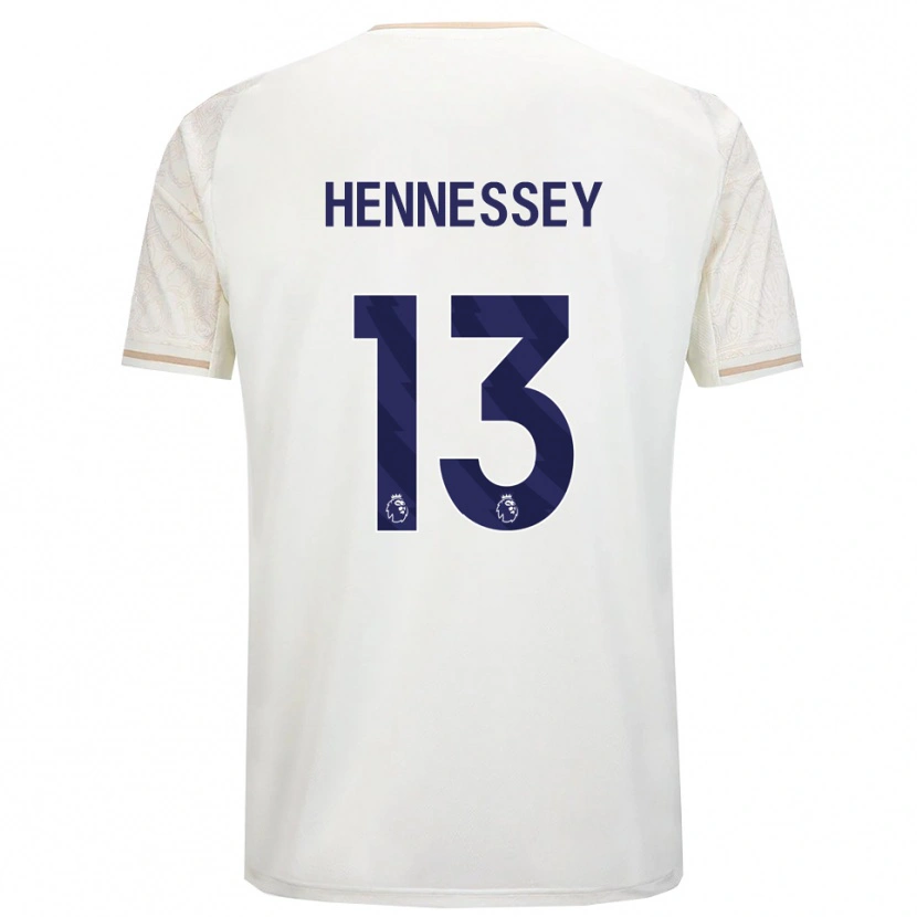 Danxen Niño Camiseta Wayne Hennessey #13 Blanco Roto Negro 2ª Equipación 2025/26 La Camisa México