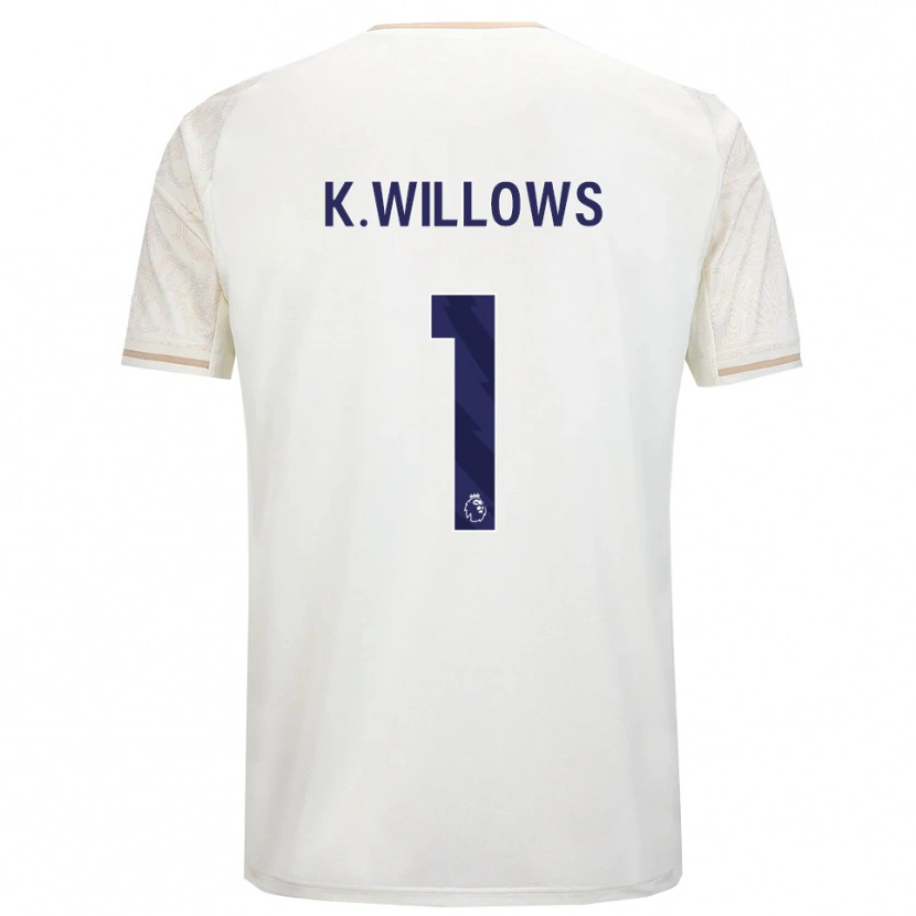 Danxen Niño Camiseta Keehan Willows #1 Blanco Roto Negro 2ª Equipación 2025/26 La Camisa México