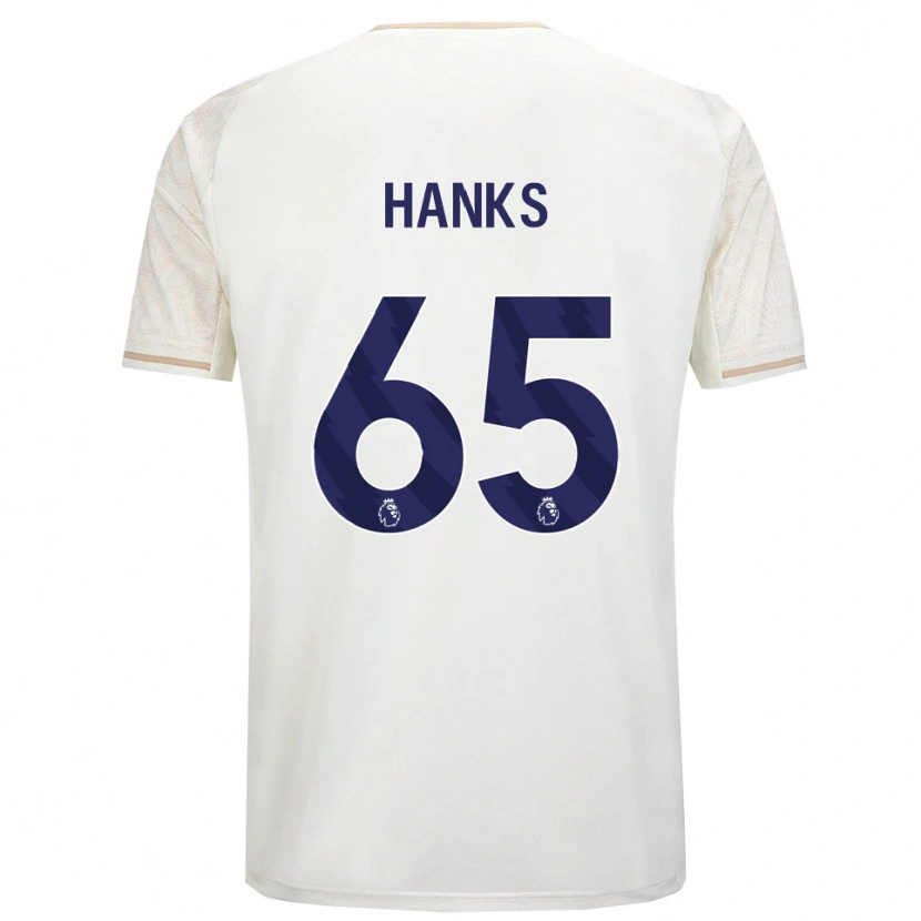 Danxen Niño Camiseta Justin Hanks #65 Blanco Roto Negro 2ª Equipación 2025/26 La Camisa México