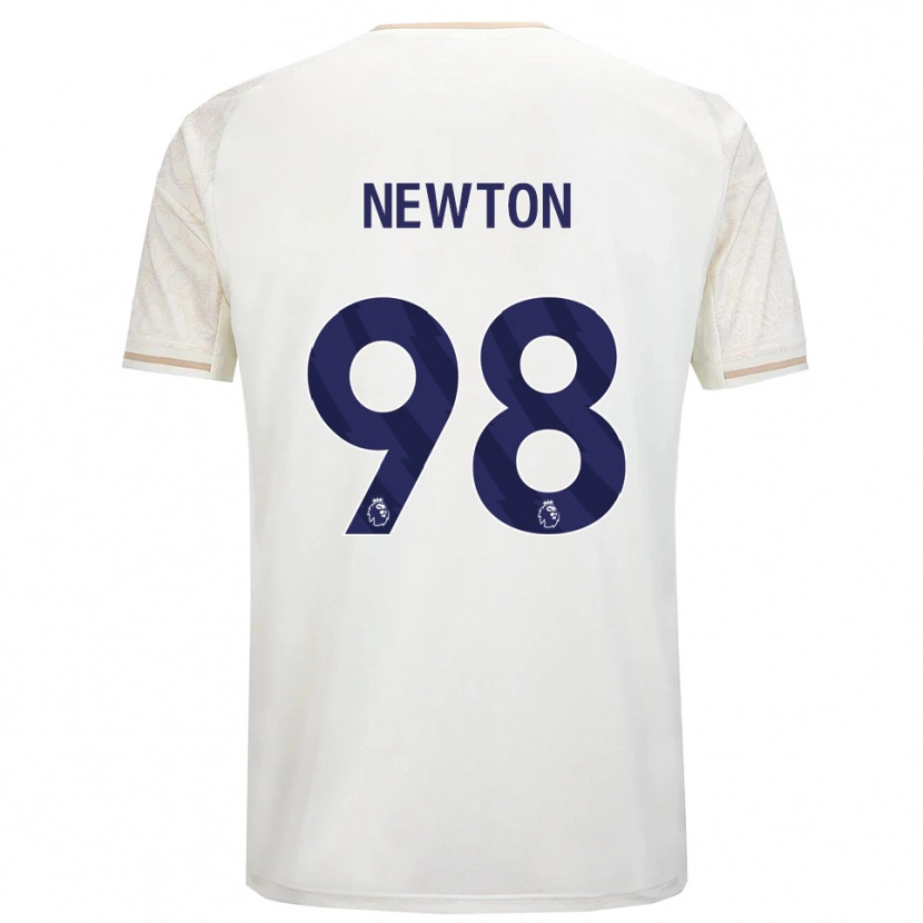 Danxen Niño Camiseta Jamie Newton #98 Blanco Roto Negro 2ª Equipación 2025/26 La Camisa México