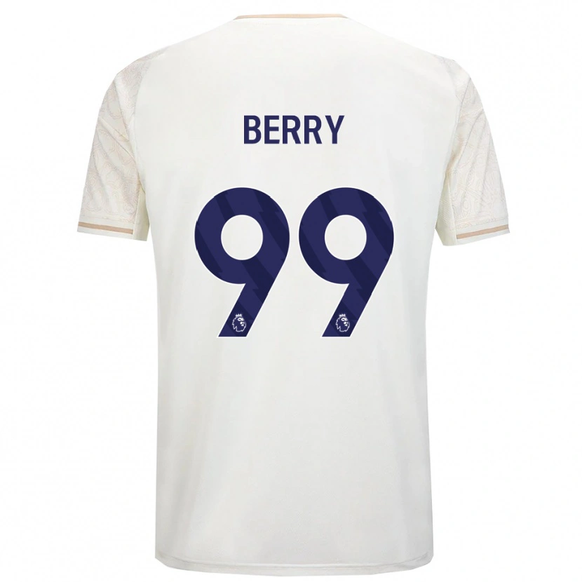 Danxen Niño Camiseta Adam Berry #99 Blanco Roto Negro 2ª Equipación 2025/26 La Camisa México