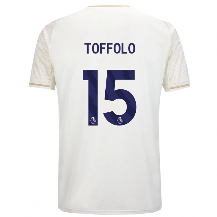 Danxen Niño Camiseta Harry Toffolo #15 Blanco Roto Negro 2ª Equipación 2025/26 La Camisa México