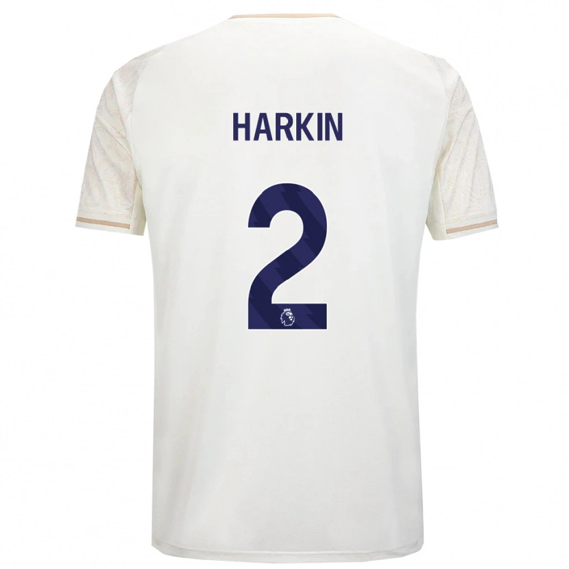 Danxen Niño Camiseta Lyndsey Harkin #2 Blanco Roto Negro 2ª Equipación 2025/26 La Camisa México