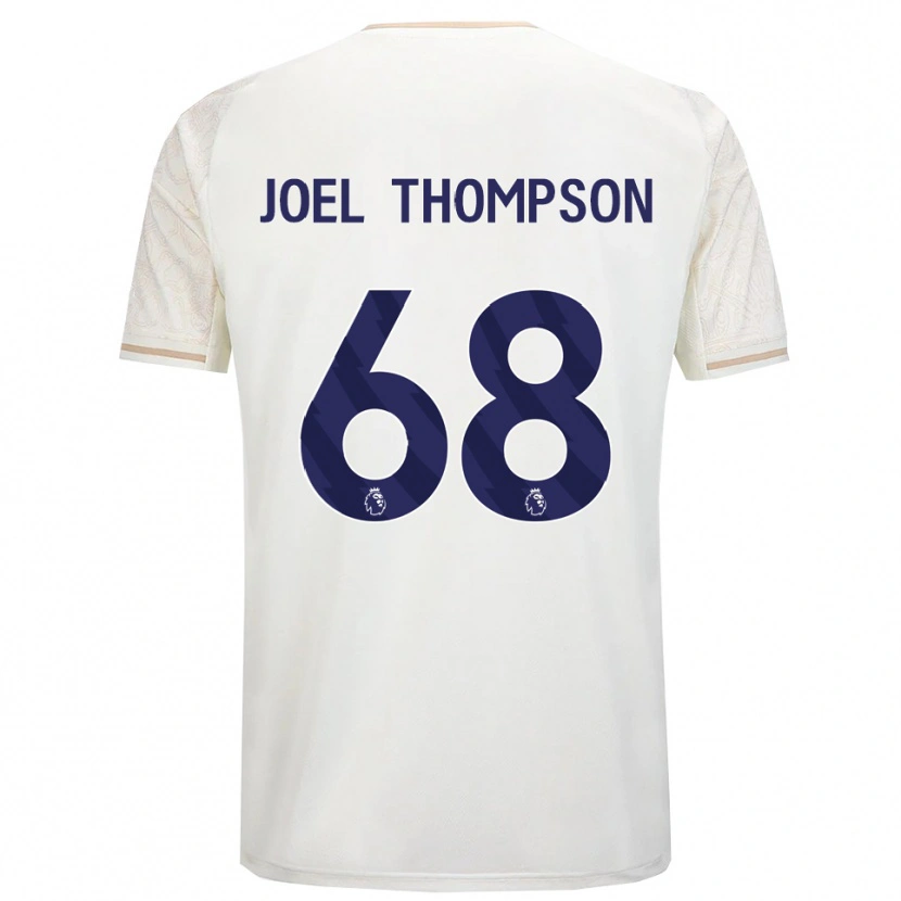 Danxen Niño Camiseta Joel Thompson #68 Blanco Roto Negro 2ª Equipación 2025/26 La Camisa México