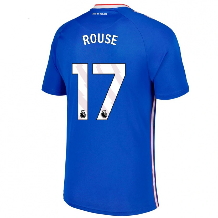 Danxen Niño Camiseta Mollie Rouse #17 Azul Blanco 2ª Equipación 2025/26 La Camisa México
