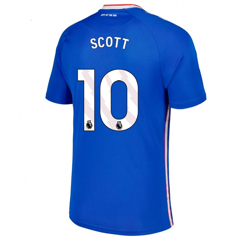 Danxen Niño Camiseta Felix Scott #10 Azul Blanco 2ª Equipación 2025/26 La Camisa México