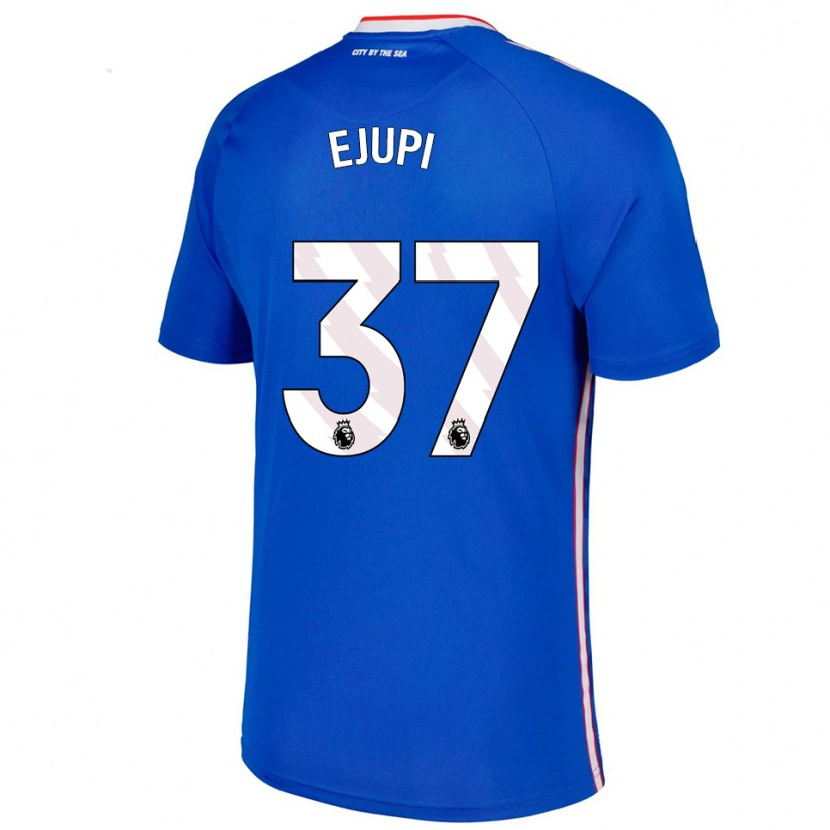 Danxen Niño Camiseta Elizabeta Ejupi #37 Azul Blanco 2ª Equipación 2025/26 La Camisa México