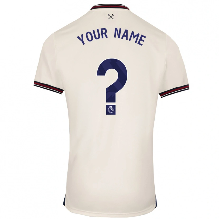 Danxen Niño Camiseta Su Nombre #0 Blanco Roto 2ª Equipación 2025/26 La Camisa México