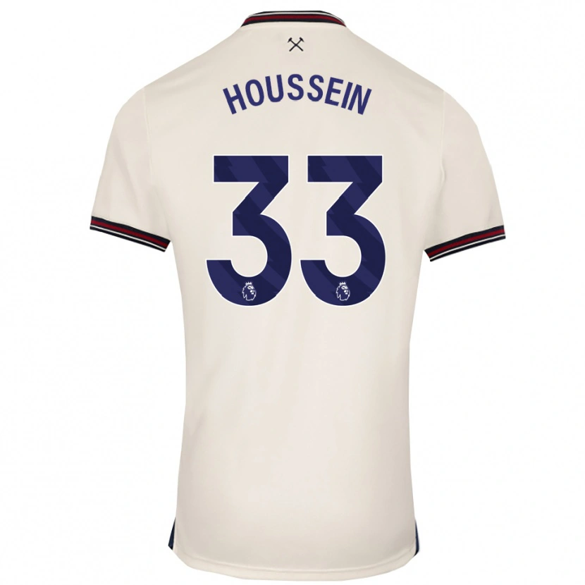 Danxen Niño Camiseta Halle Houssein #33 Blanco Roto 2ª Equipación 2025/26 La Camisa México