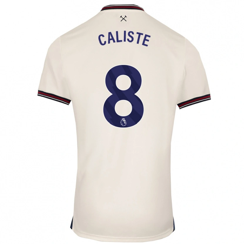 Danxen Niño Camiseta Gabriel Caliste #8 Blanco Roto 2ª Equipación 2025/26 La Camisa México