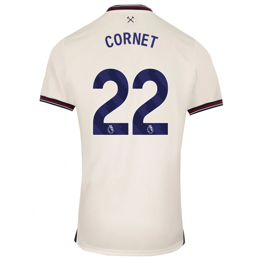 Danxen Niño Camiseta Maxwel Cornet #22 Blanco Roto 2ª Equipación 2025/26 La Camisa México