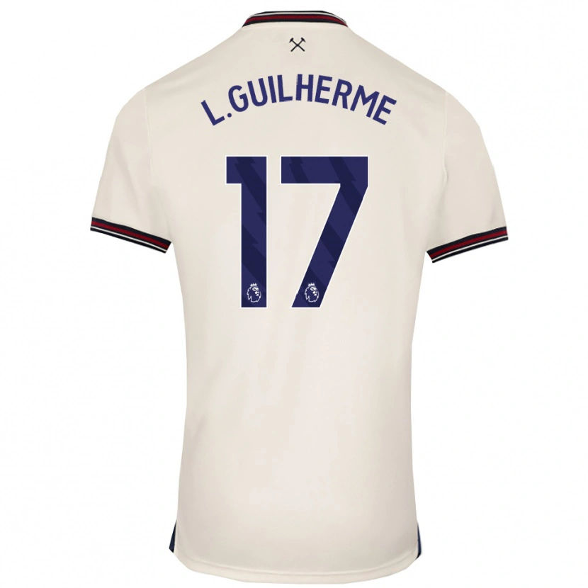 Danxen Niño Camiseta Luis Guilherme #17 Blanco Roto 2ª Equipación 2025/26 La Camisa México