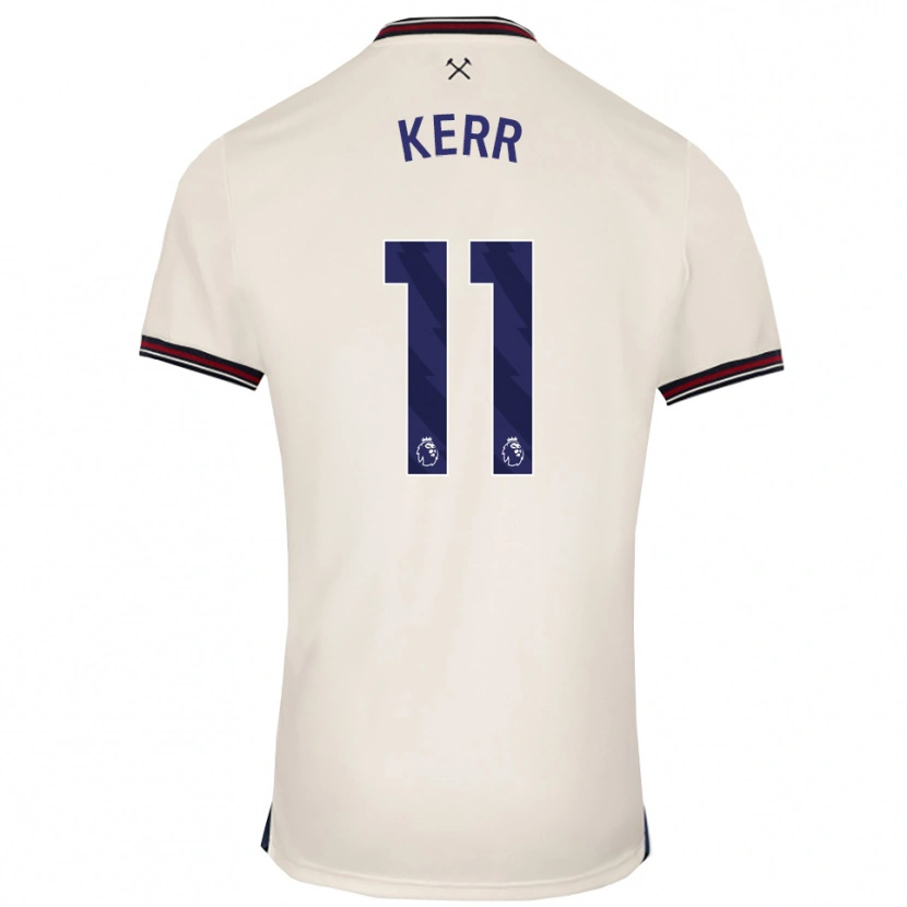 Danxen Niño Camiseta Joel Kerr #11 Blanco Roto 2ª Equipación 2025/26 La Camisa México