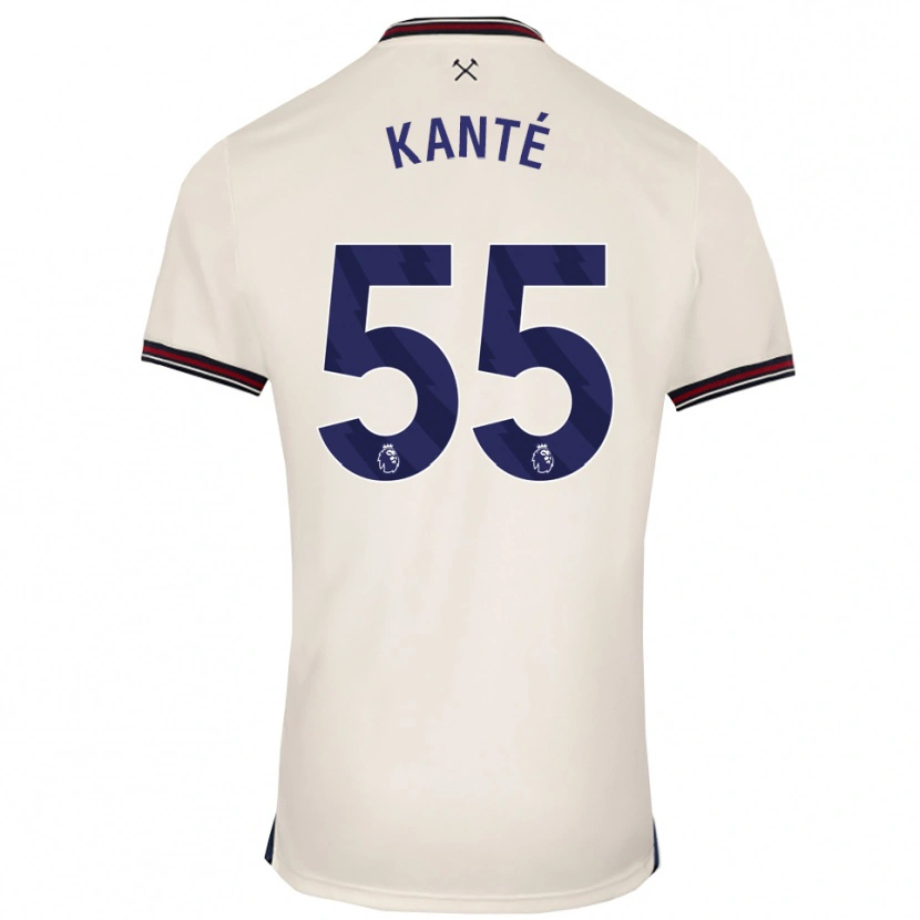 Danxen Niño Camiseta Mohamadou Kanté #55 Blanco Roto 2ª Equipación 2025/26 La Camisa México