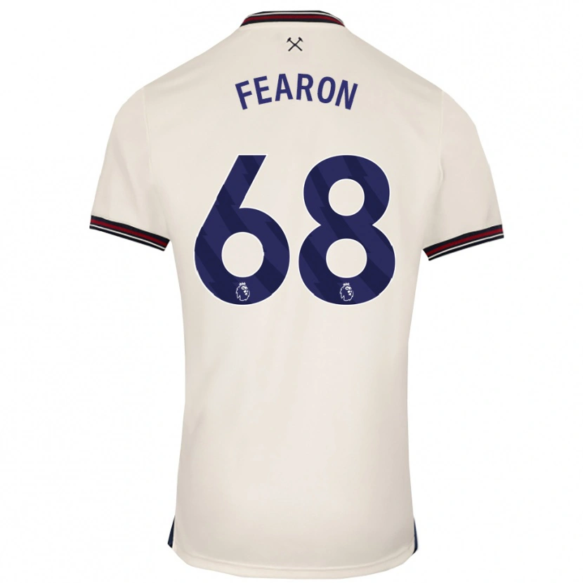 Danxen Niño Camiseta Preston Fearon #68 Blanco Roto 2ª Equipación 2025/26 La Camisa México