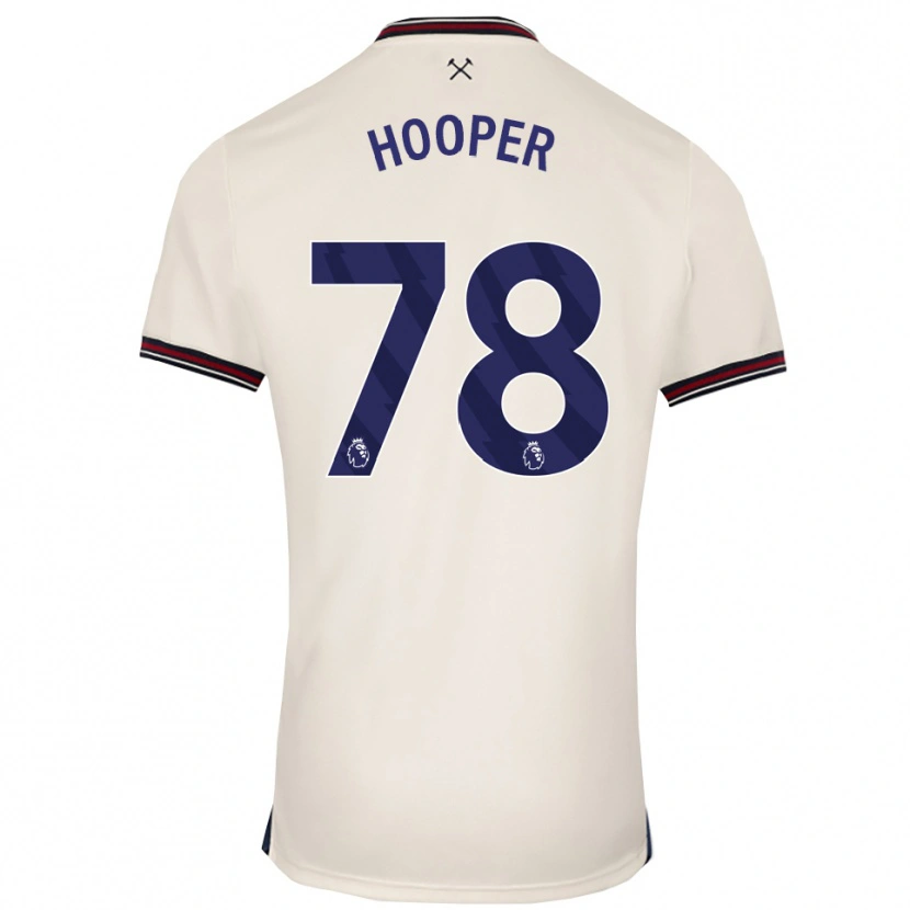 Danxen Niño Camiseta Finley Hooper #78 Blanco Roto 2ª Equipación 2025/26 La Camisa México