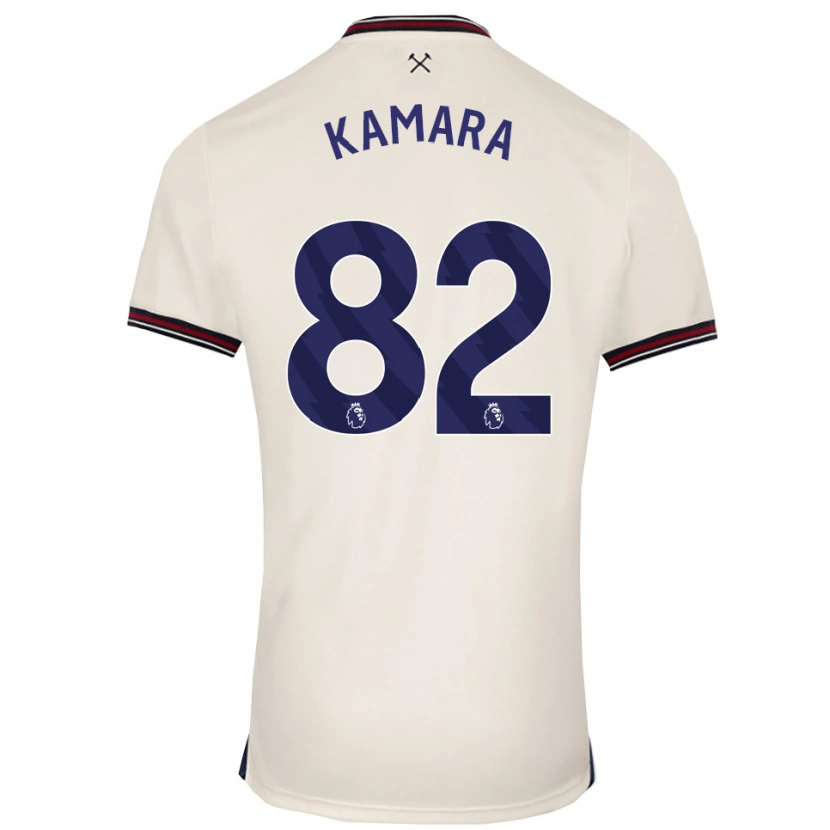 Danxen Niño Camiseta Aaron Kamara #82 Blanco Roto 2ª Equipación 2025/26 La Camisa México