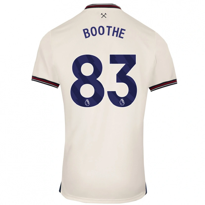 Danxen Niño Camiseta Sebastian Boothe #83 Blanco Roto 2ª Equipación 2025/26 La Camisa México