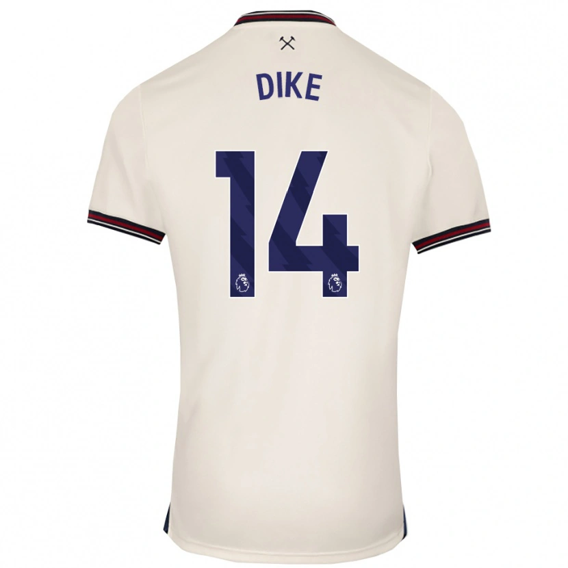 Danxen Niño Camiseta Lewis Dike #14 Blanco Roto 2ª Equipación 2025/26 La Camisa México
