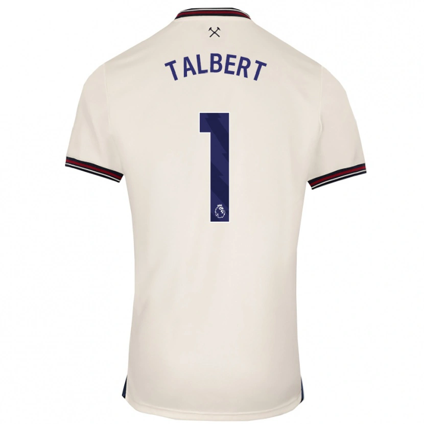 Danxen Niño Camiseta Katelin Talbert #1 Blanco Roto 2ª Equipación 2025/26 La Camisa México