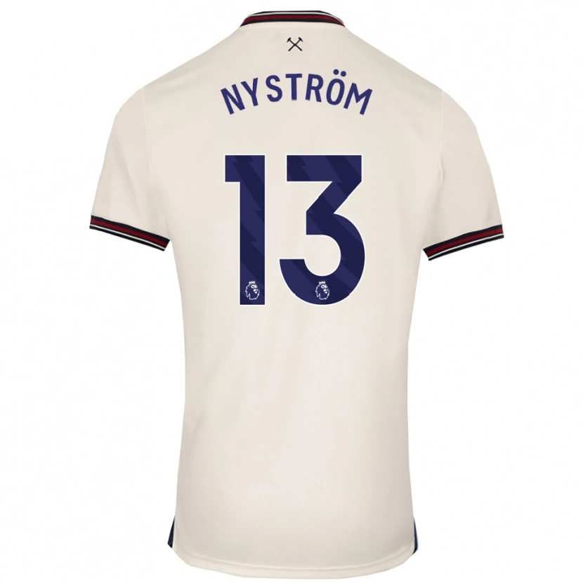 Danxen Niño Camiseta Eva Nyström #13 Blanco Roto 2ª Equipación 2025/26 La Camisa México