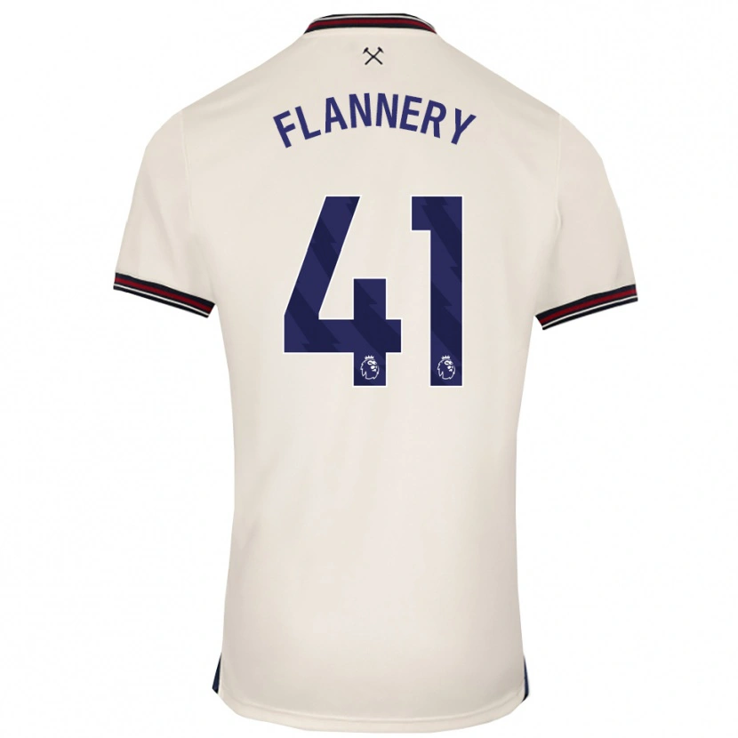 Danxen Niño Camiseta Keira Flannery #41 Blanco Roto 2ª Equipación 2025/26 La Camisa México