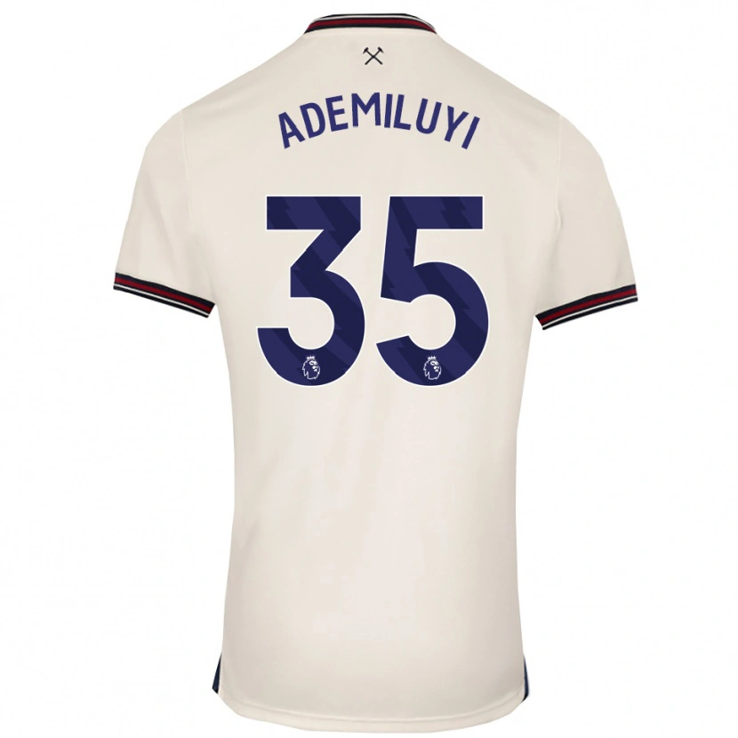 Danxen Niño Camiseta Princess Ademiluyi #35 Blanco Roto 2ª Equipación 2025/26 La Camisa México
