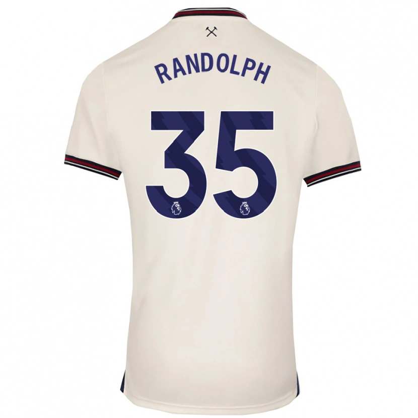 Danxen Niño Camiseta Darren Randolph #35 Blanco Roto 2ª Equipación 2025/26 La Camisa México
