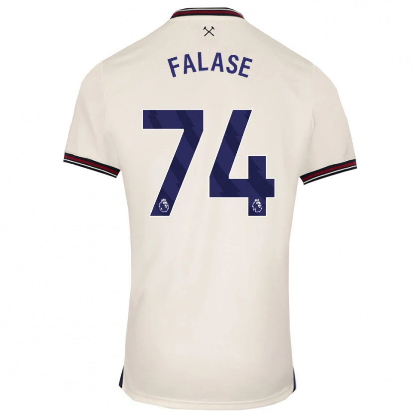 Danxen Niño Camiseta Asher Falase #74 Blanco Roto 2ª Equipación 2025/26 La Camisa México