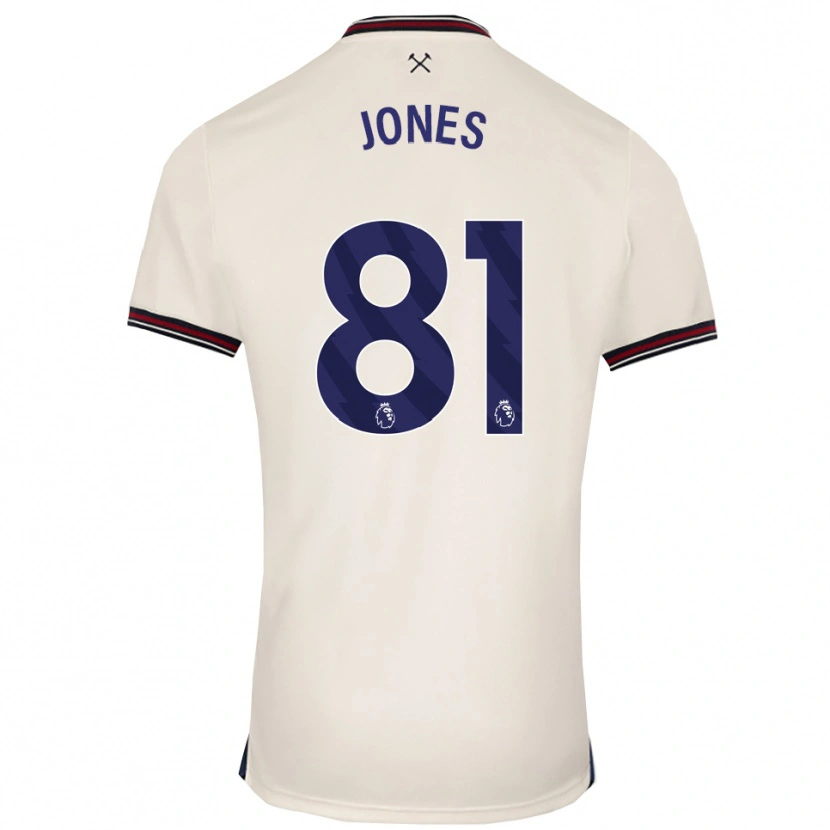 Danxen Niño Camiseta Liam Jones #81 Blanco Roto 2ª Equipación 2025/26 La Camisa México