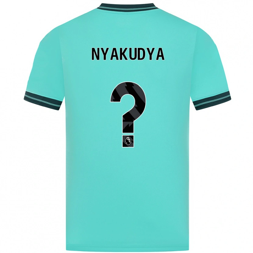 Danxen Niño Camiseta Joshua Nyakudya #0 Celeste Verde 2ª Equipación 2025/26 La Camisa México
