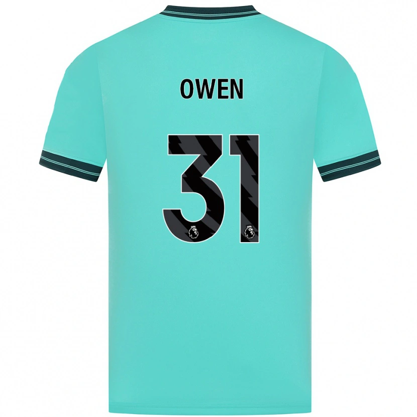 Danxen Niño Camiseta Skye Owen #31 Celeste Verde 2ª Equipación 2025/26 La Camisa México