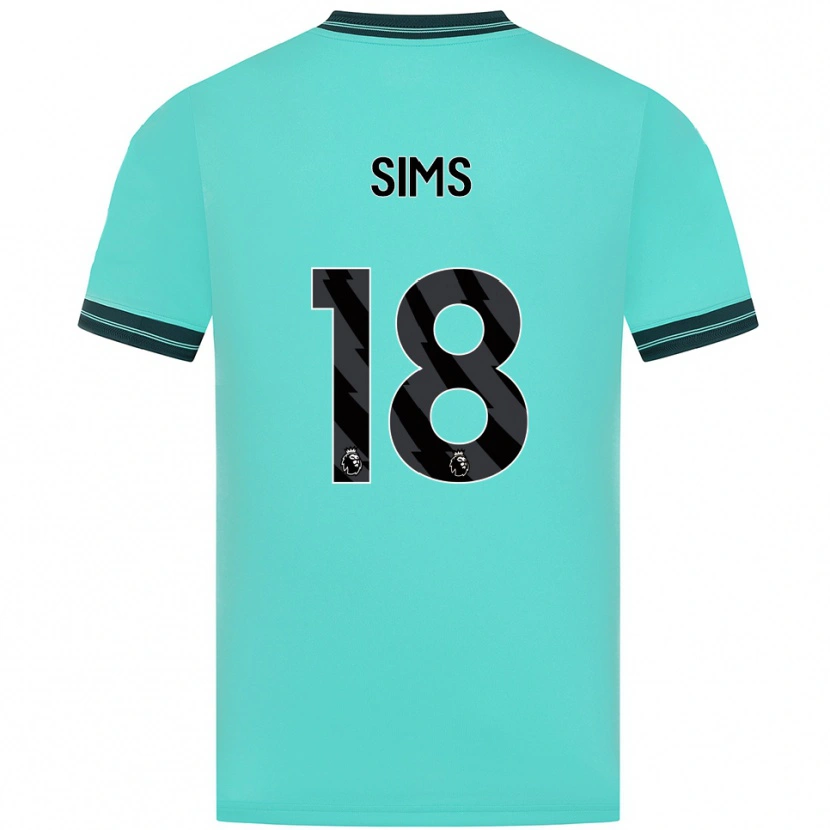 Danxen Niño Camiseta Amy Sims #18 Celeste Verde 2ª Equipación 2025/26 La Camisa México