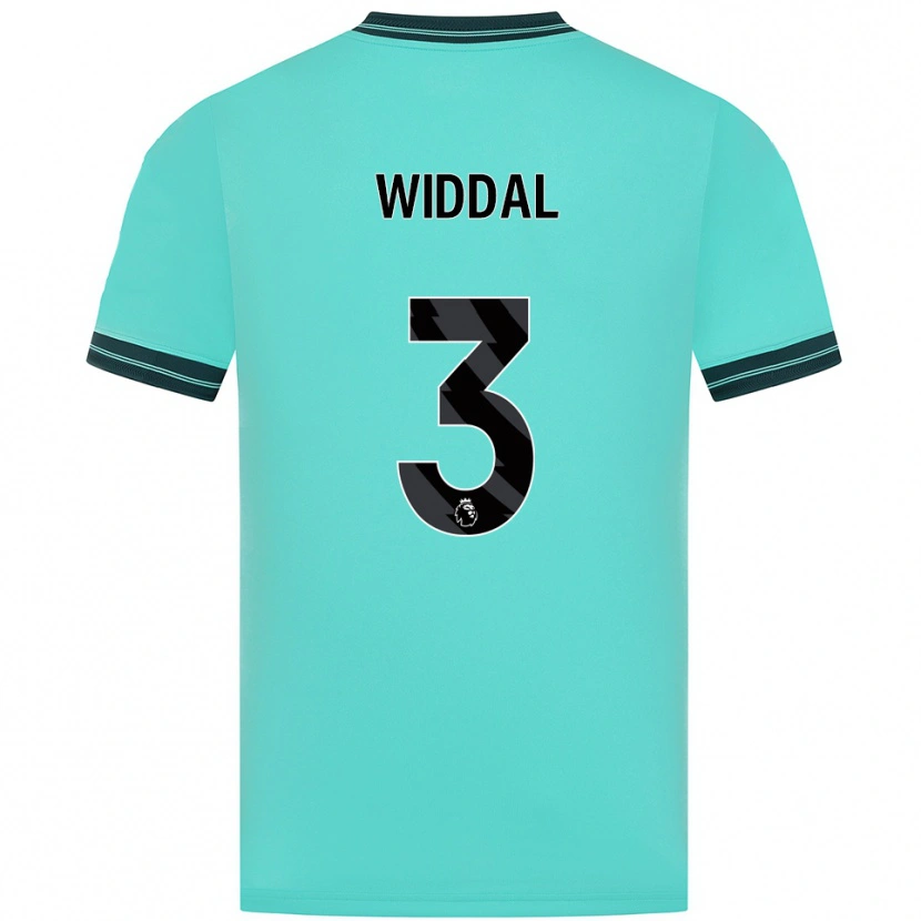 Danxen Niño Camiseta Natalie Widdal #3 Celeste Verde 2ª Equipación 2025/26 La Camisa México