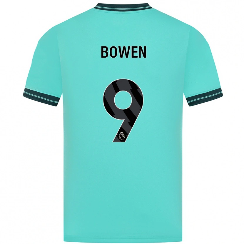Danxen Niño Camiseta Reiss Bowen #9 Celeste Verde 2ª Equipación 2025/26 La Camisa México