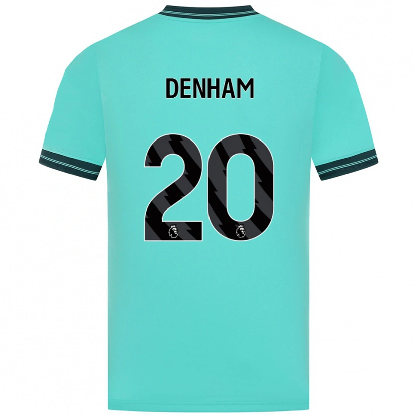 Danxen Niño Camiseta Ania Denham #20 Celeste Verde 2ª Equipación 2025/26 La Camisa México