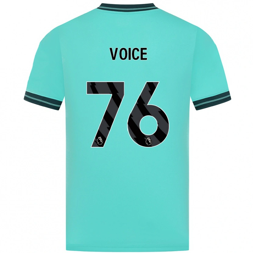 Danxen Niño Camiseta Caden Voice #76 Celeste Verde 2ª Equipación 2025/26 La Camisa México