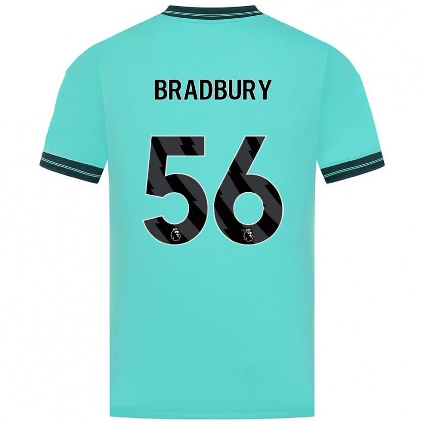 Danxen Niño Camiseta Makenzie Bradbury #56 Celeste Verde 2ª Equipación 2025/26 La Camisa México