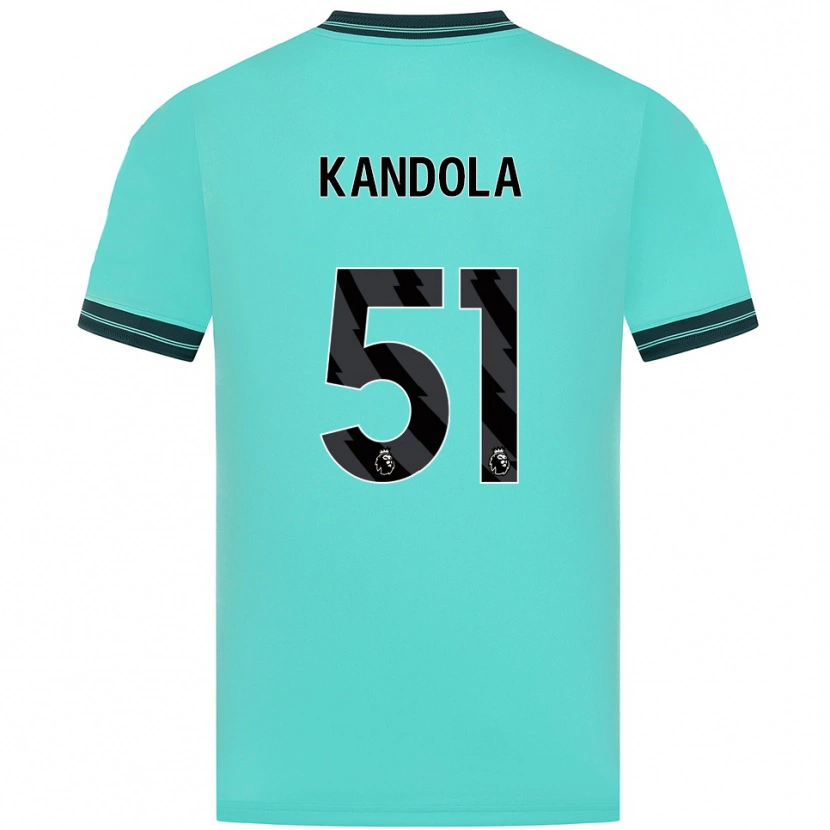 Danxen Niño Camiseta Kam Kandola #51 Celeste Verde 2ª Equipación 2025/26 La Camisa México