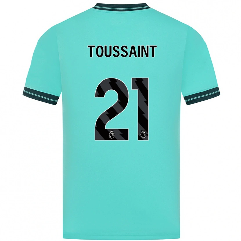 Danxen Niño Camiseta Destiney Toussaint #21 Celeste Verde 2ª Equipación 2025/26 La Camisa México