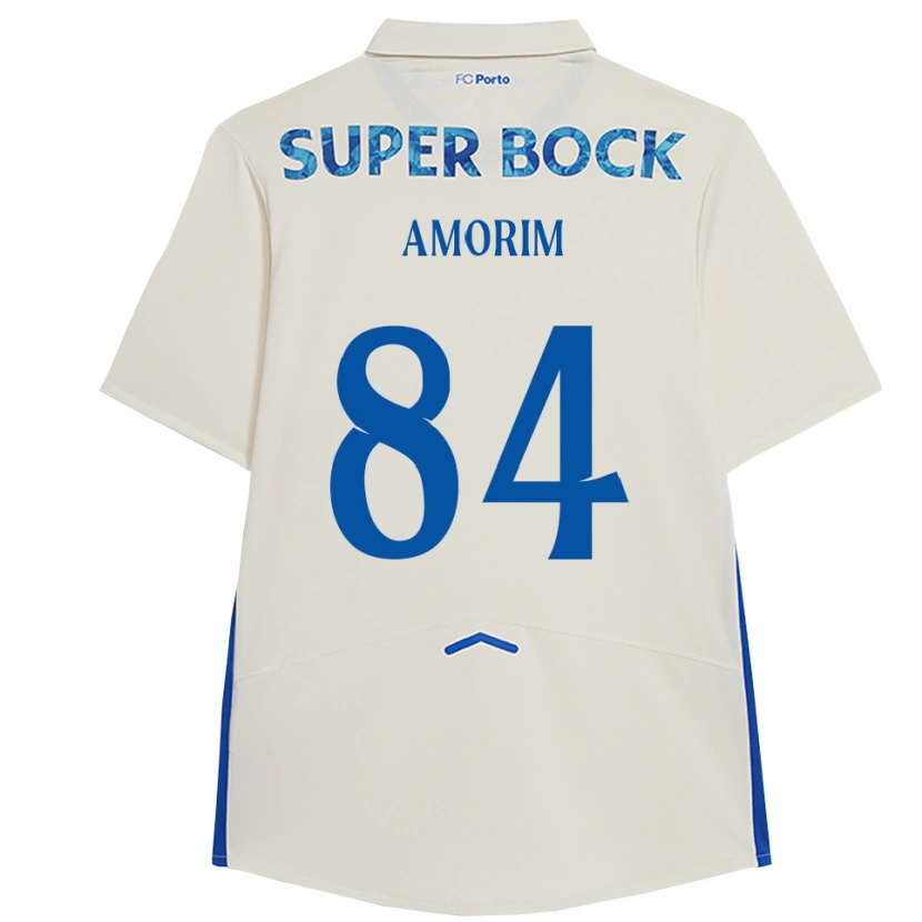 Danxen Niño Camiseta Beatriz Amorim #84 Blanco Azul Equipación Tercera 2025/26 La Camisa México