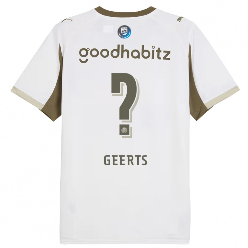 Danxen Niño Camiseta Enzo Geerts #0 Blanco Gris Equipación Tercera 2025/26 La Camisa México