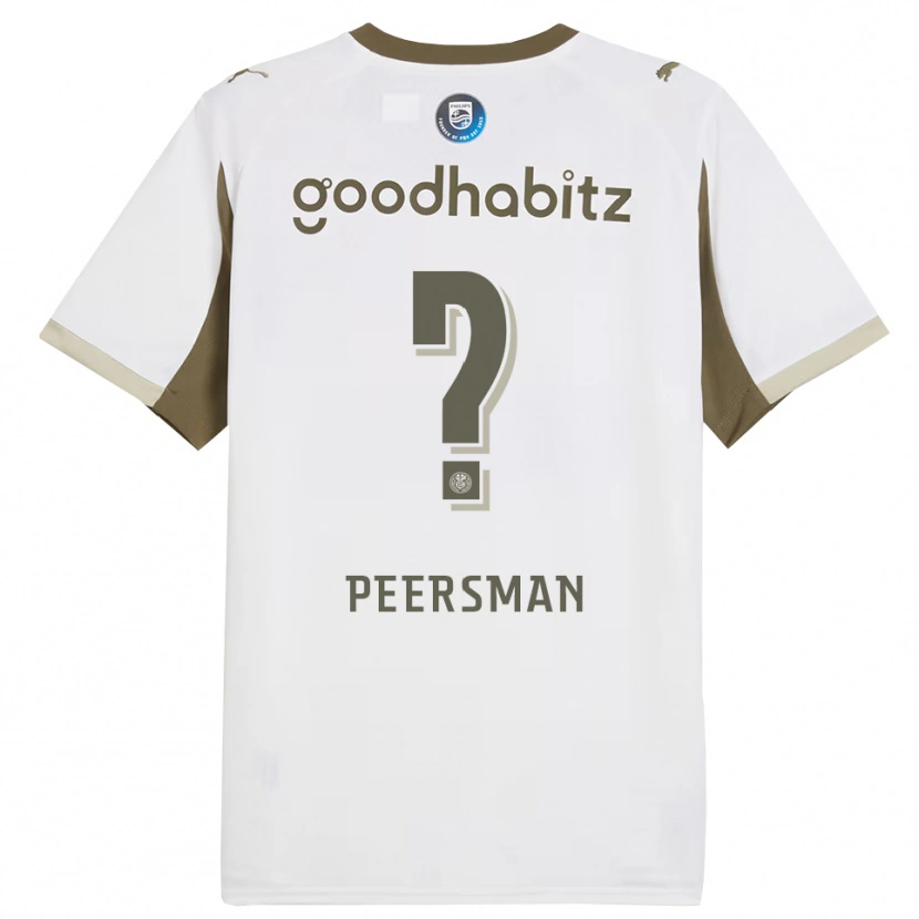 Danxen Niño Camiseta Kjell Peersman #0 Blanco Gris Equipación Tercera 2025/26 La Camisa México