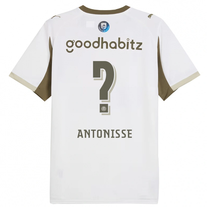 Danxen Niño Camiseta Jeremy Antonisse #0 Blanco Gris Equipación Tercera 2025/26 La Camisa México