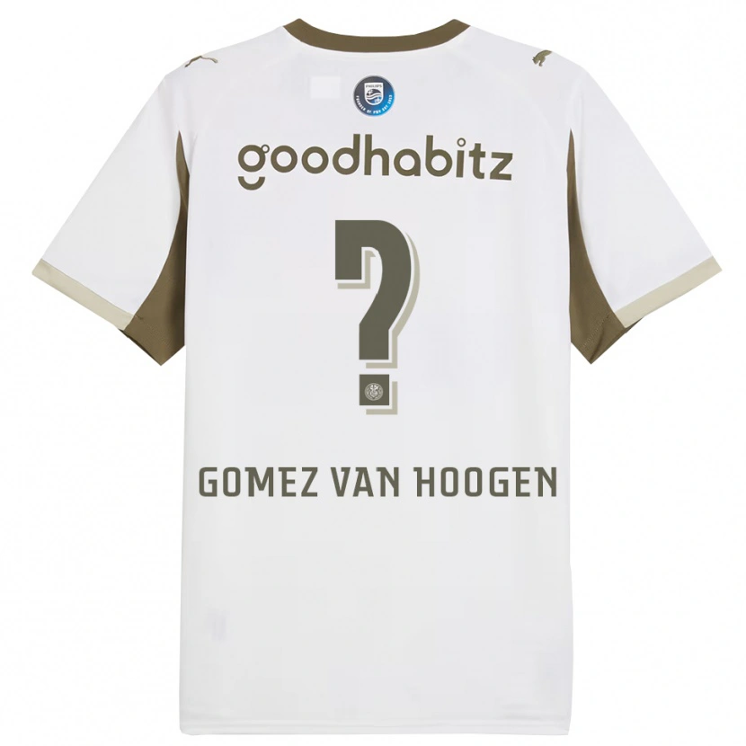 Danxen Niño Camiseta Samuel Gomez Van Hoogen #0 Blanco Gris Equipación Tercera 2025/26 La Camisa México