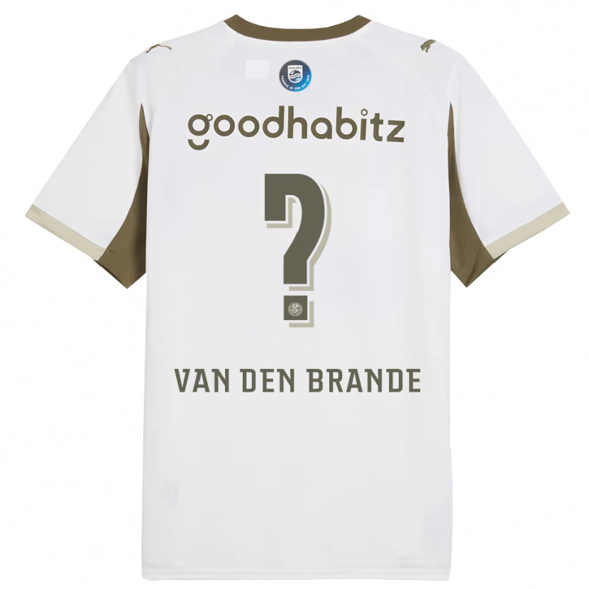 Danxen Niño Camiseta Daan Van Den Brande #0 Blanco Gris Equipación Tercera 2025/26 La Camisa México