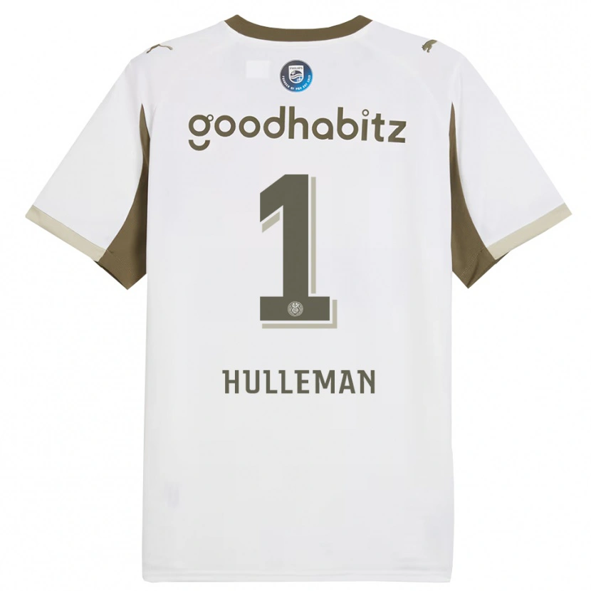 Danxen Niño Camiseta Daan Hulleman #1 Blanco Gris Equipación Tercera 2025/26 La Camisa México