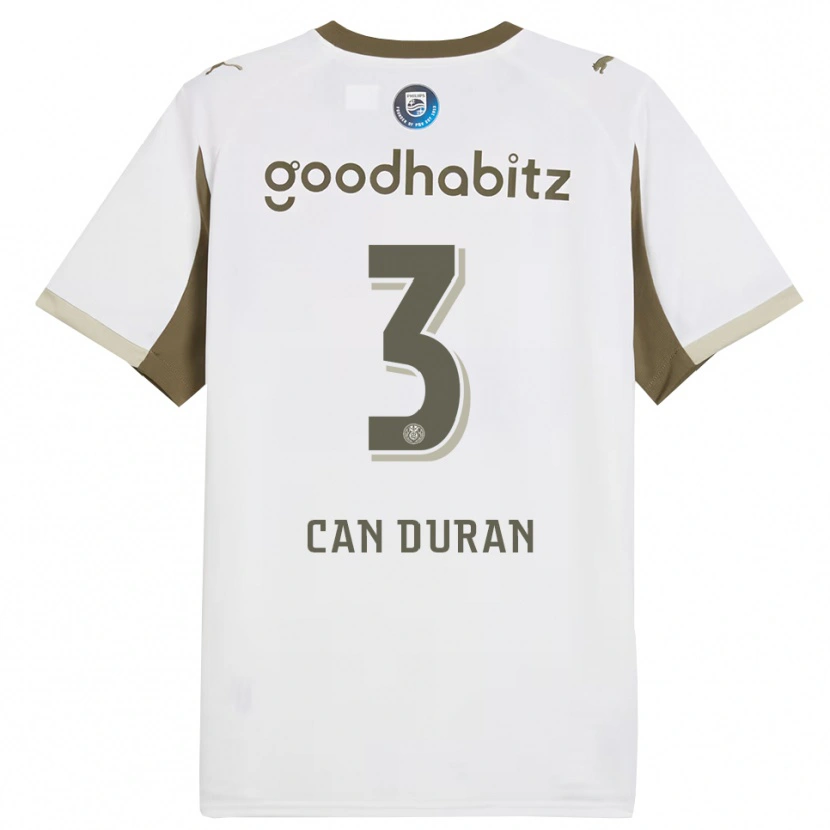 Danxen Niño Camiseta Emre Can Duran #3 Blanco Gris Equipación Tercera 2025/26 La Camisa México
