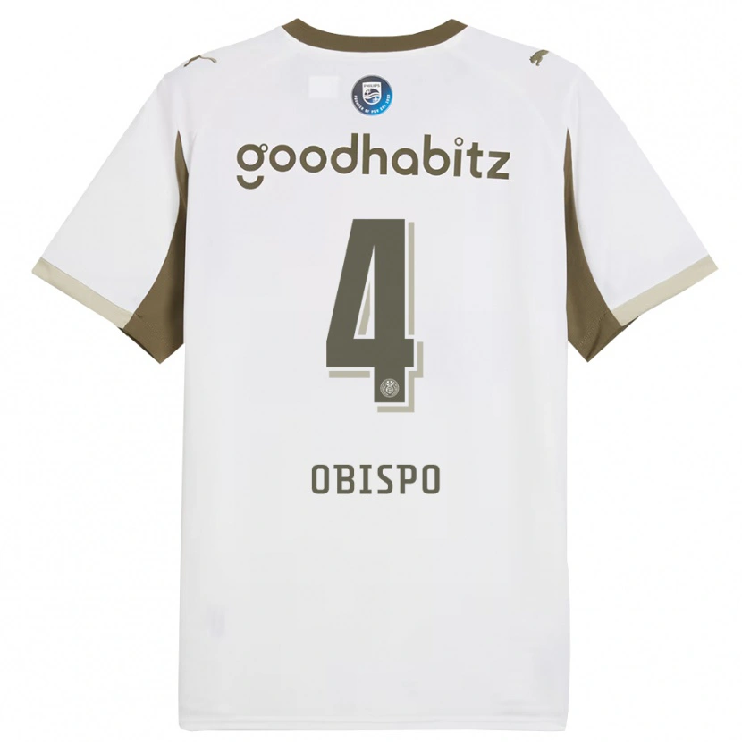 Danxen Niño Camiseta Armando Obispo #4 Blanco Gris Equipación Tercera 2025/26 La Camisa México